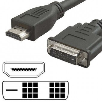 HDMI auf DVI Adapterkabel, 2m 