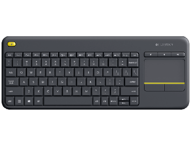 Logitech Wireless Touch K400 Plus - Tastatur - schwarz 